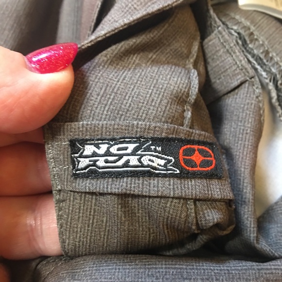 No Fear brown Mens shorts button and zip Size 34 - Picture 7 of 9